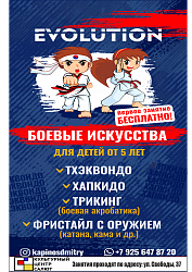 Открыт набор в клуб боевых искусств «Evolution»